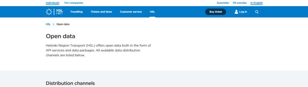 Avoin data - HSL