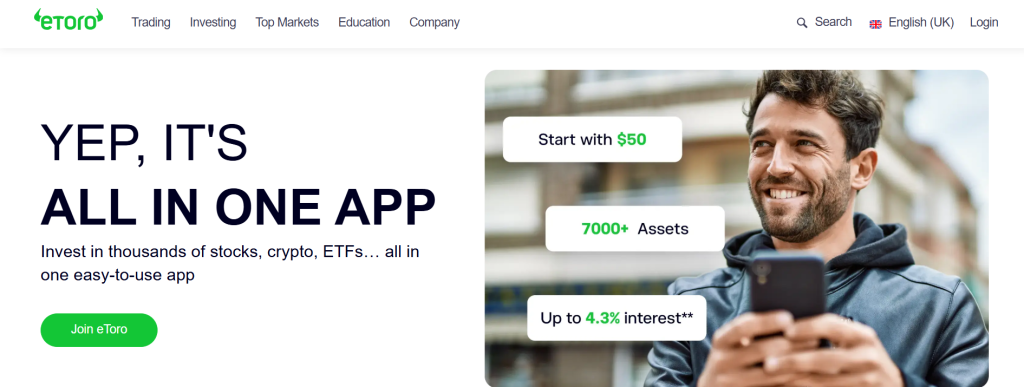 eToro - Sijoitusalusta Pienpääoma